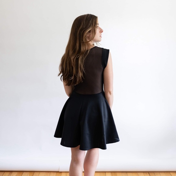 Peek-a-boo Black Party Dress - Picture 4 of 5